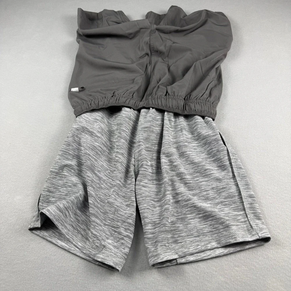 Dixxon Men's Small The Brad Premium Lined Athletic Shorts Charcoal Pockets NEW‎